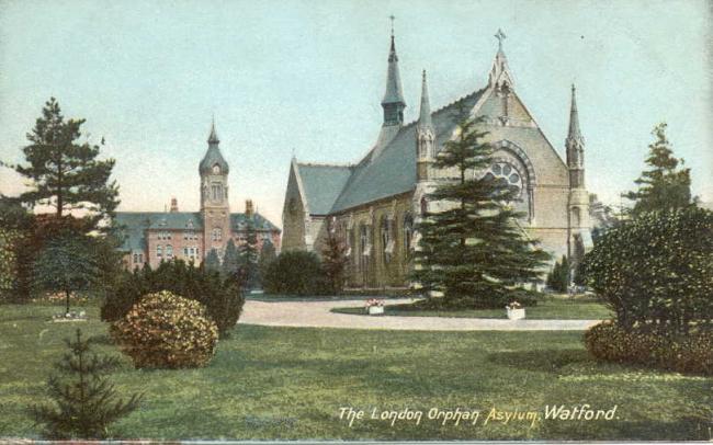 A postcard of the main asylum building and chapel. Pictures: Watford Museum