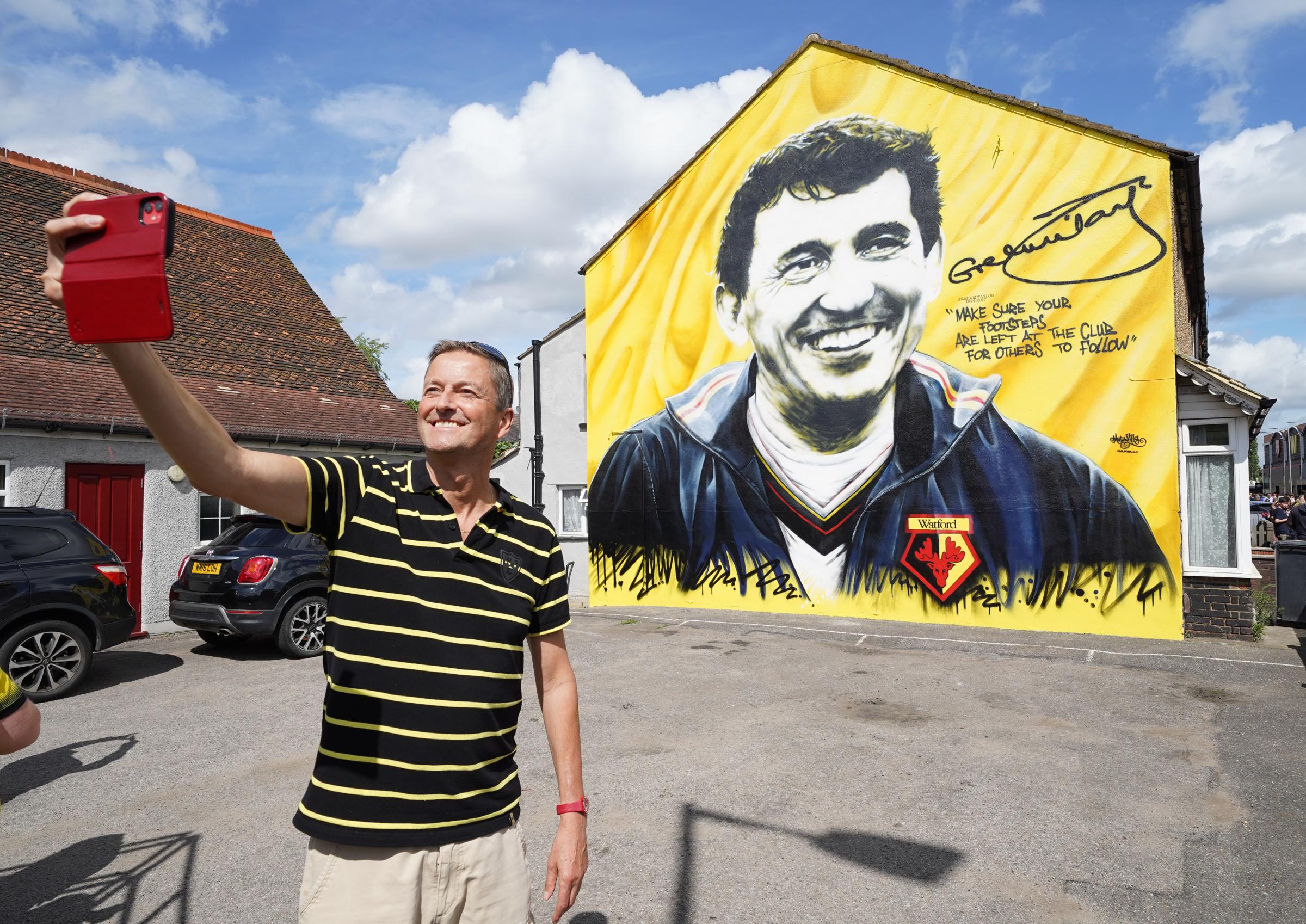 MurWalls were behind the Graham Taylor mural Credit; PA