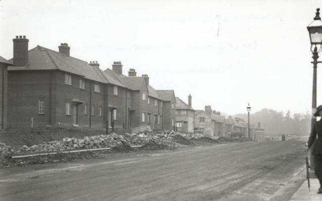 The Harebreaks estate housing scheme facing St Albans Road. Pictures: Watford Museum