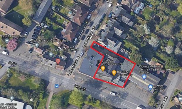 Watford Observer: The application site in Bushey High Street. Credit: Google Maps