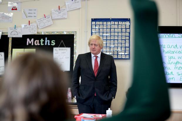 Boris Johnson was at a school in Bovingdon before allegedly breaking lockdown rules. Credit: PA