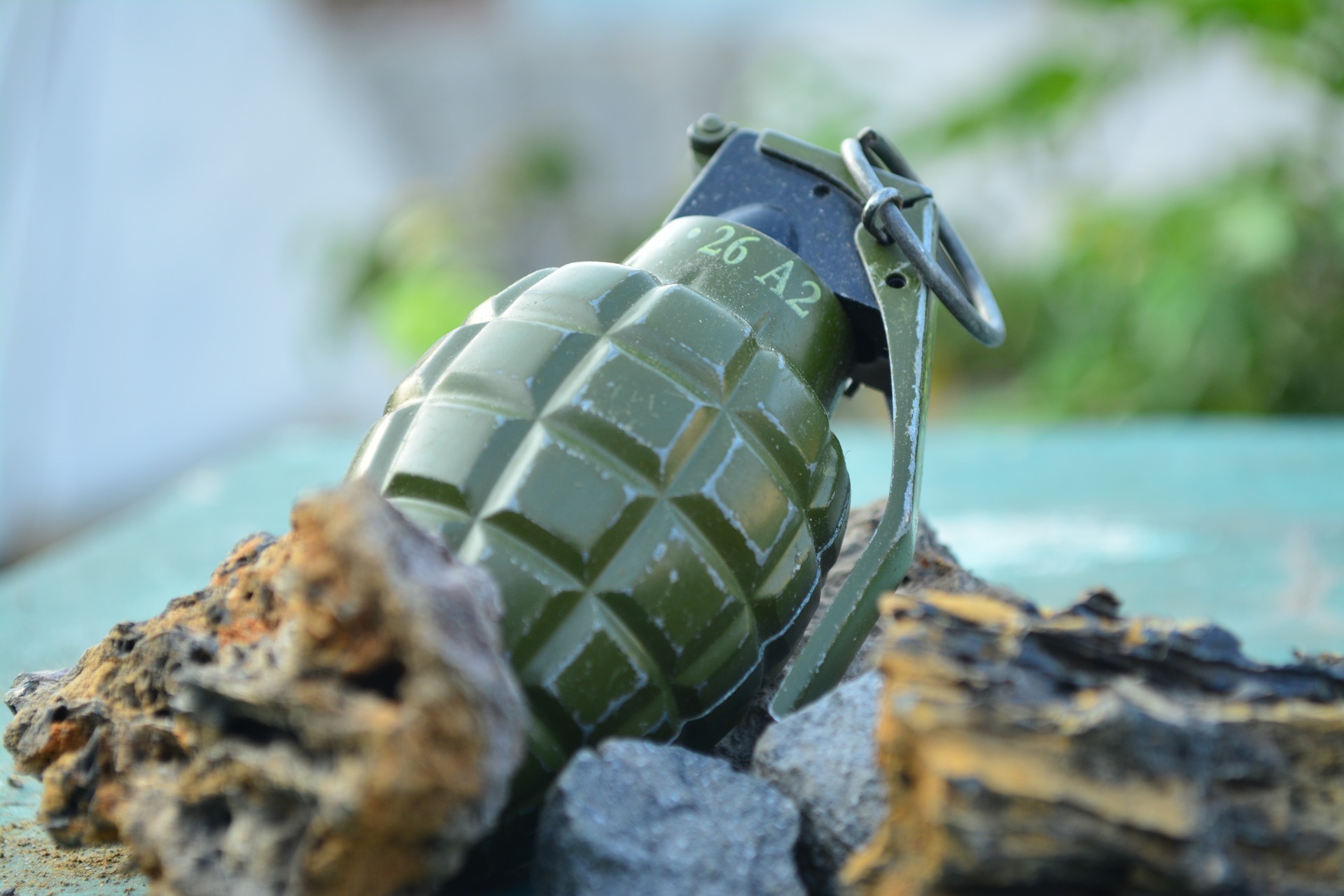 A stock image of a grenade. Credit: Pixabay