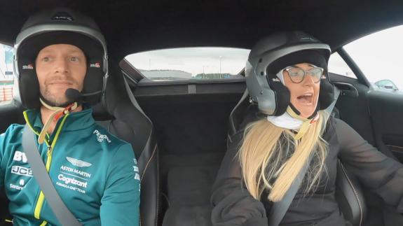 Watford Observer: Steff, in race car (BBC/Naked) Watford Observer: Steff, in race car (BBC/Naked)