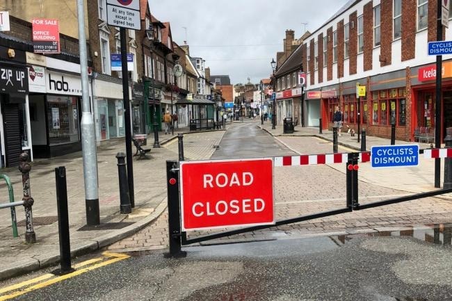 The barrier at the junction of Rickmansworth High Street and Northway. Credit: Phil Soskin