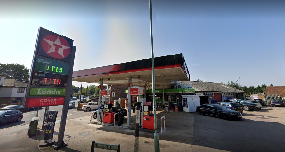 The petrol station before construction. Credit: Street View