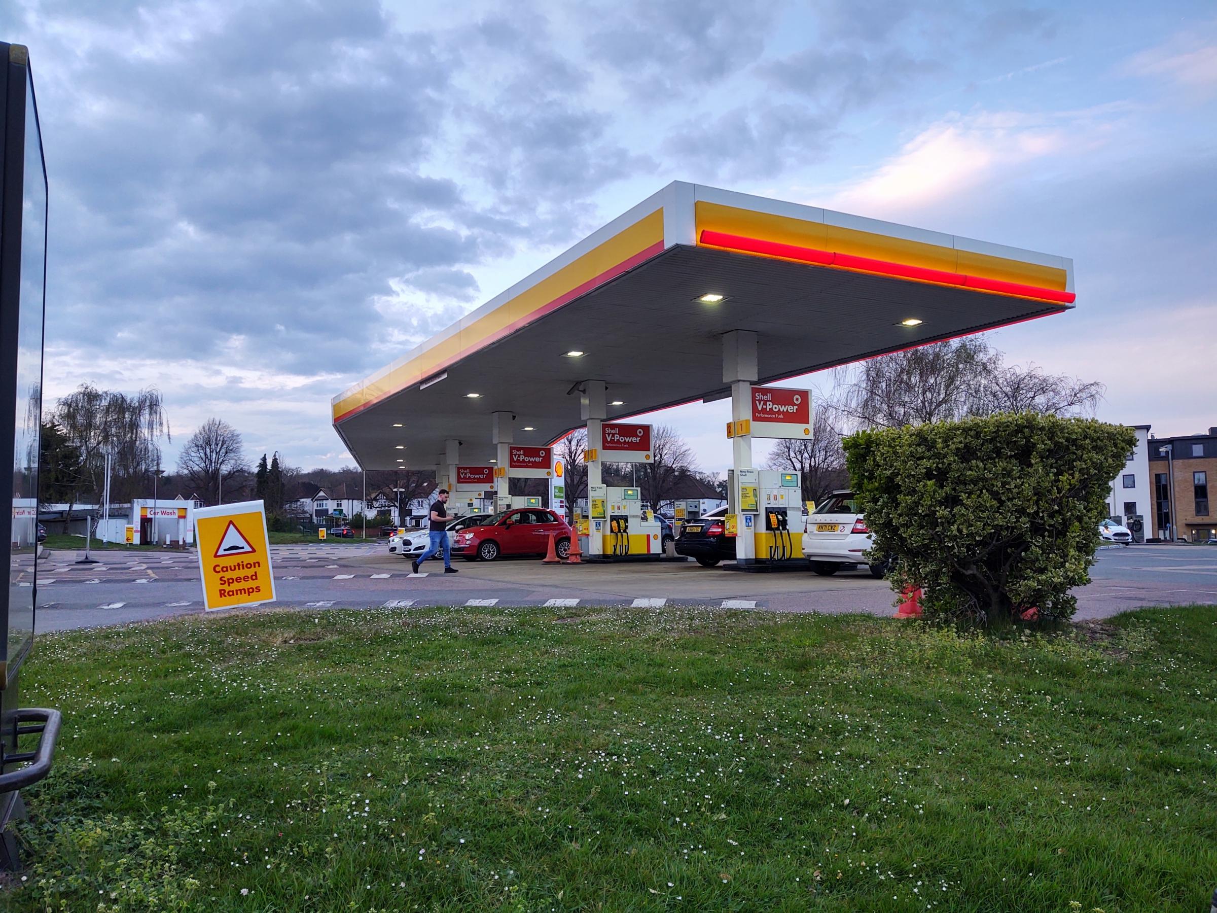 Some pumps at the Shell at the Dome were closed