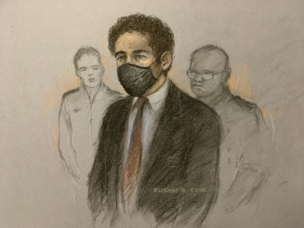 Watford Observer: A court sketch of David Carrick in court on February 17. Credit: PA