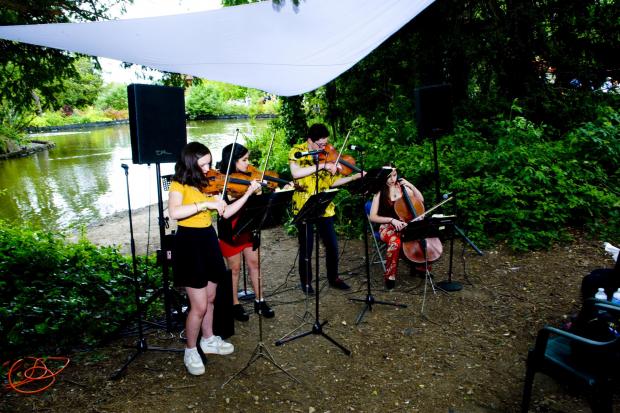 Watford Observer: Local artists perform at the Bushey Acoustic Festival 2019. Picture: Dr Raymond Coffer