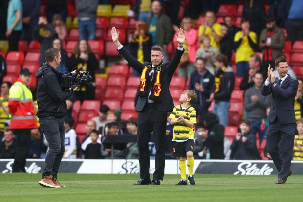 Rob Edwards was presented to Watford supporters at Vicarage Road. Picture: Action Images