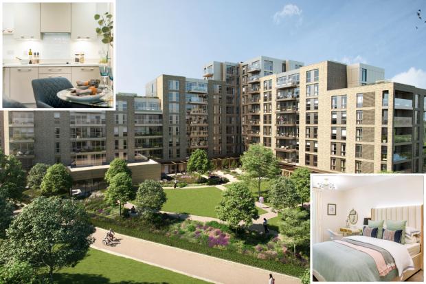 Watford Observer: What the scheme is likely to look like once complete along with shots inside a show apartment 