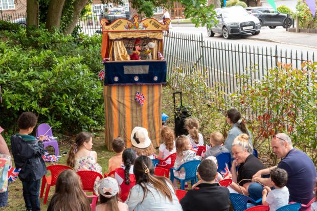 Watford Observer: Punch and Judy at the children's stage. Picture: Lawrence Stone Creative Photography 