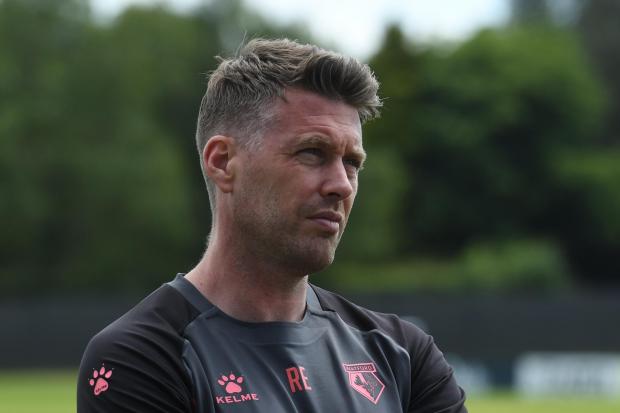 The new Hornets boss has been getting to know his players on an individual basis this week. Picture: Alan Cozzi/Watford FC