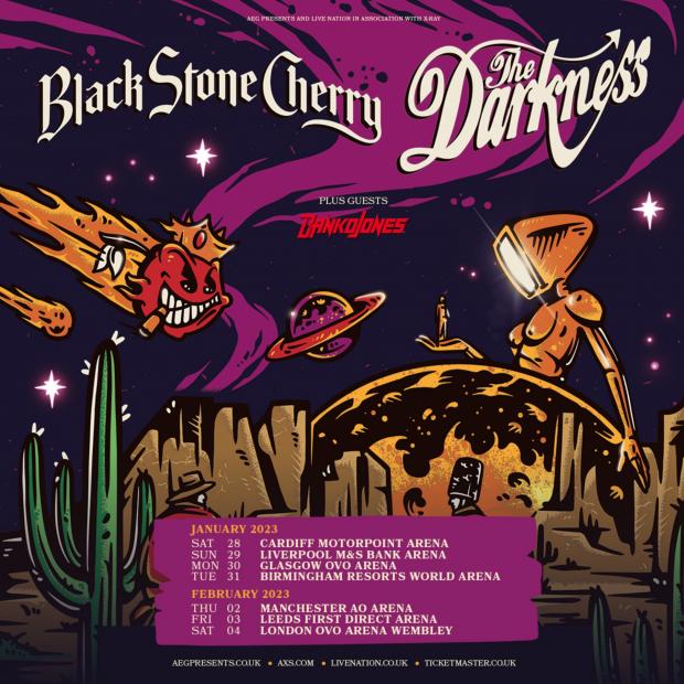 Watford Observer: The Darkness and Black Stone Cherry announce tour: How to get tickets (Live Nation)