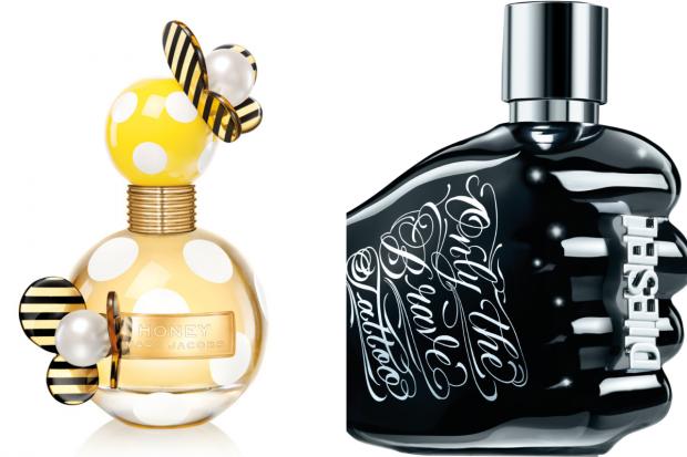 Watford Observer: (Left) Marc Jacobs Honey EDP and (right) Diesel Only the Brave Tattoo EDT (The Perfume Shop/Canva)