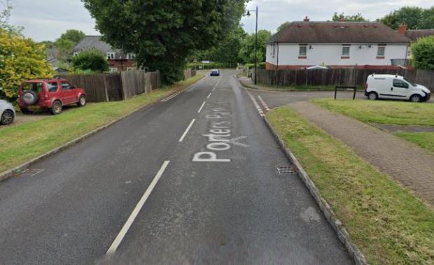 Watford Observer: The youths attacked the hedgehog in Porters Park Drive near the junction with Tagalie Place in Shenley. Credit: Google Maps