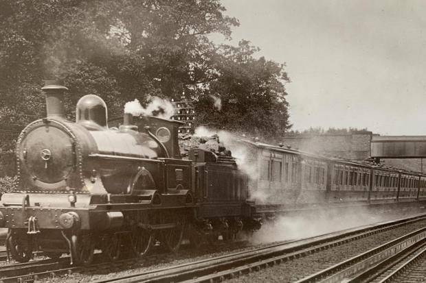 'King Arthur' Birmingham Express passing Bushey Station, The Locomotive Publishing Co, c1925