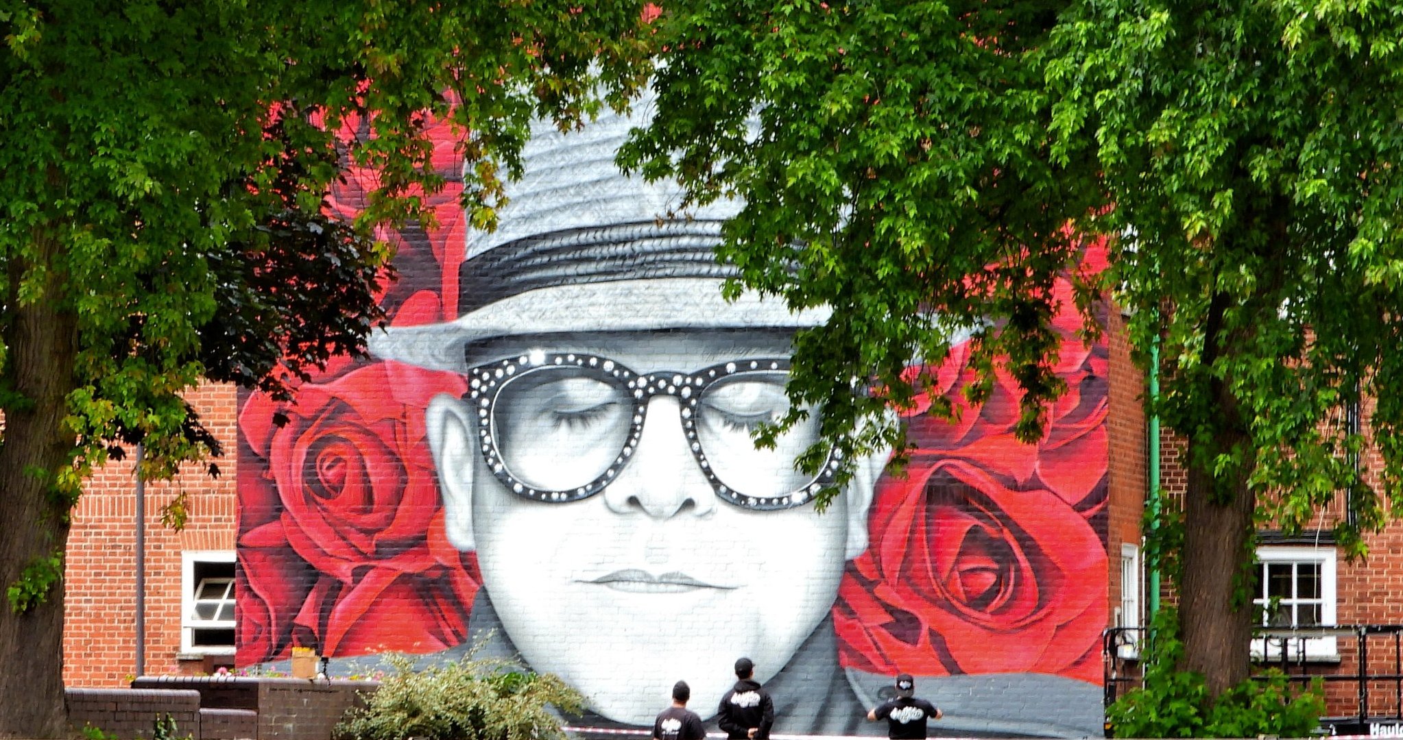 The Elton John mural at Watford library. Photo: Stephen Danzig/Watford Observer Camera Club