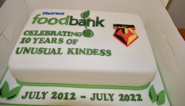 Watford Observer: Watford Foodbank cake. Picture: Len Kerswill
