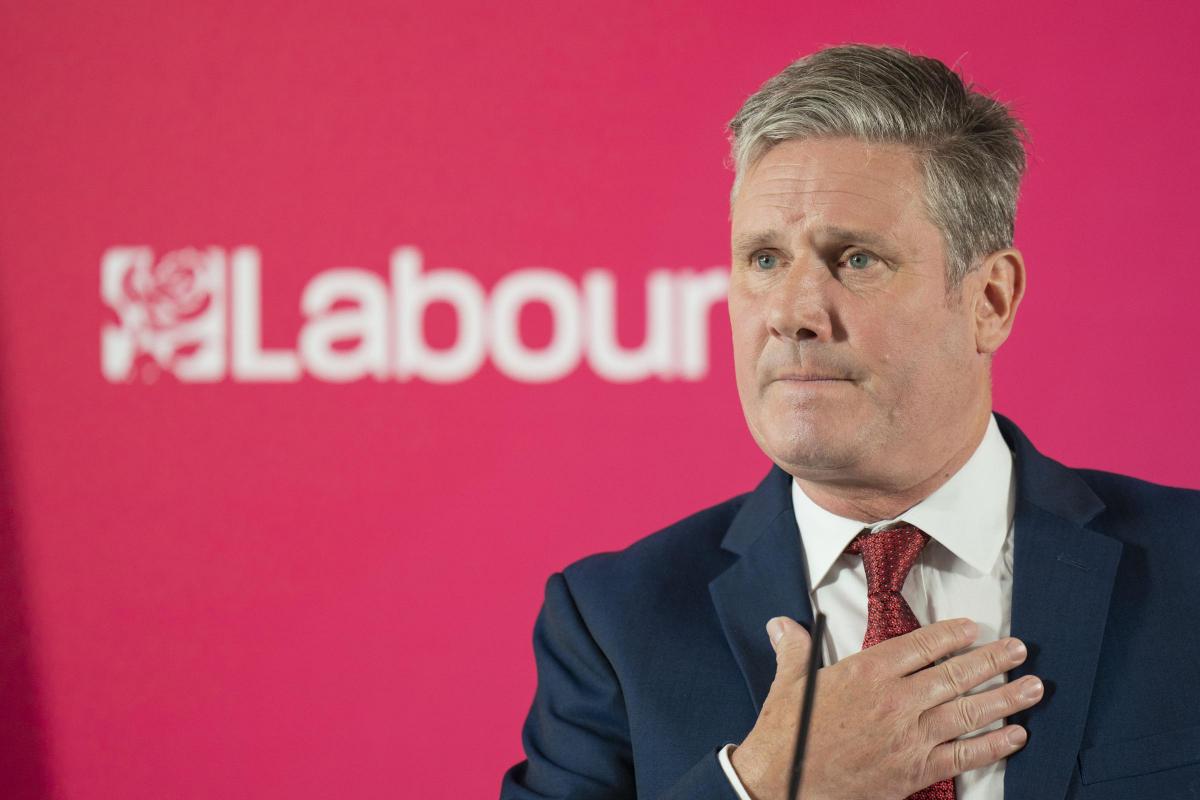 Labour leader Sir Keir Starmer delivers a speech