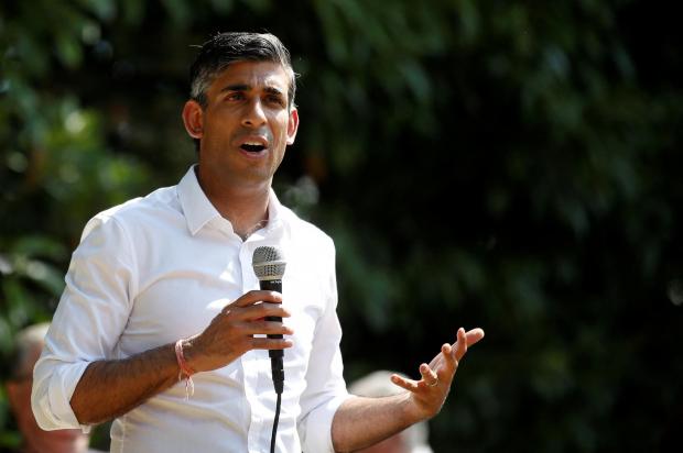 Watford Observer: Rishi Sunak MP, pictured speaking at an event in Kent, was in attendance at the lunchtime reception at Lord Popat's home on Tuesday. Credit: PA
