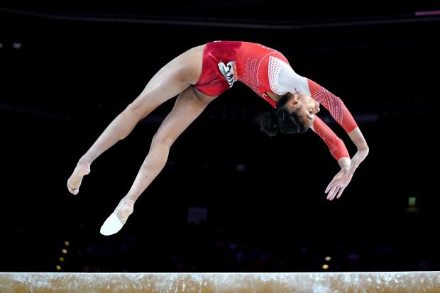 Watford Observer: England's Ondine Achampong in action during the women's all round final at Arena Birmingham on day three of the 2022 Commonwealth Games. Credit: PA