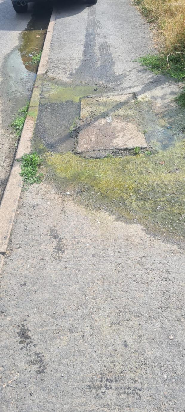 Watford Observer: The leak in Hornhill Road