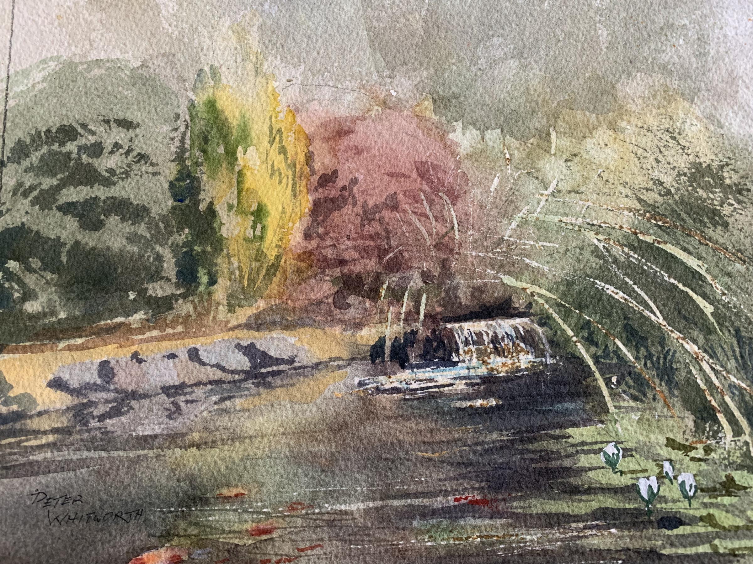 Peter Whitworth’s painting of Cheslyn Gardens, Watford