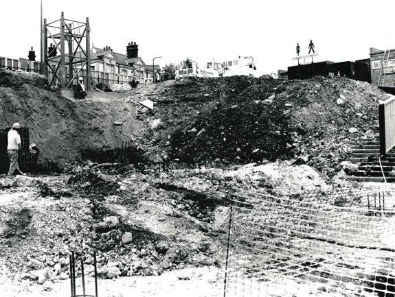 Watford Observer: The old terracing has gone from the Red Lion corner of the ground Watford Observer: The old terracing has gone from the Red Lion corner of the ground