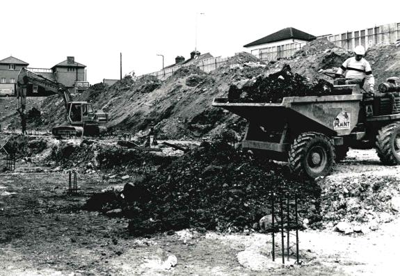 Watford Observer: Construction teams at work towards the hospital side of the ground Watford Observer: Construction teams at work towards the hospital side of the ground