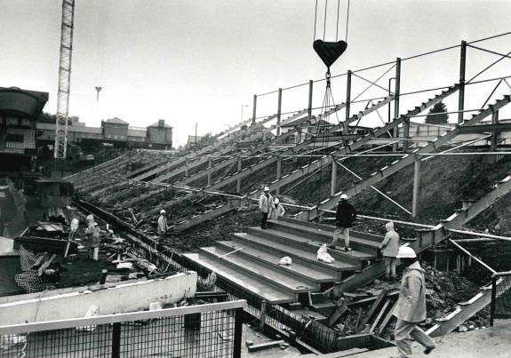 Watford Observer: The all-seater stand starts to take shape Watford Observer: The all-seater stand starts to take shape