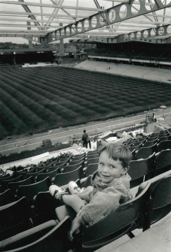 Watford Observer: A child takes a seat in a new stand Watford Observer: A child takes a seat in a new stand