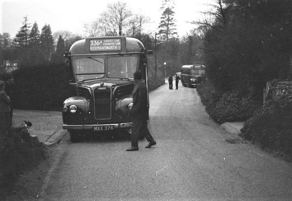 Watford Observer: Bus in 1959: Route 336a near Loudwater Farm. Image: Three Rivers Museum Collection Watford Observer: Bus in 1959: Route 336a near Loudwater Farm. Image: Three Rivers Museum Collection