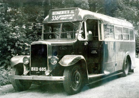 Watford Observer: Bus in 1940s: Route 336a from Rickmansworth station. Image: Three Rivers Museum Collection Watford Observer: Bus in 1940s: Route 336a from Rickmansworth station. Image: Three Rivers Museum Collection