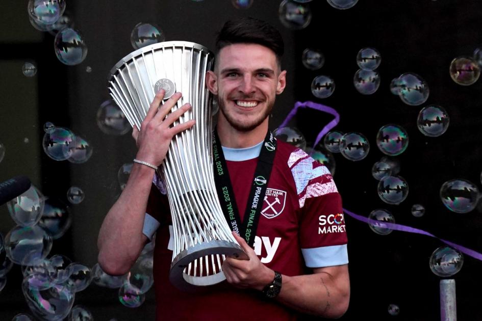 Declan Rice set to leave West Ham after Europa Conference League success
