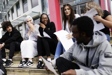 A-level top grades fall but remain above pre-pandemic levels