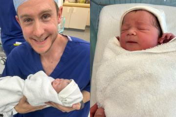 The Lionesses’ newest fan: Baby born moments after England’s semi-final opener