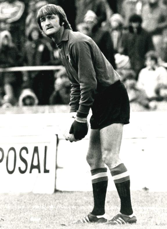 Watford Observer: The keeper prepares to make a clearance in October 1978 Watford Observer: The keeper prepares to make a clearance in October 1978