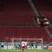 Wolves' Europa League 1-1 draw at Olympiacos tonight was played behind closed doors due to the coronavirus outbreak. Picture: Action Images