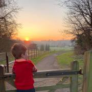 'We enjoyed watching the sun go down this evening'. Credit: Amy Phillips
