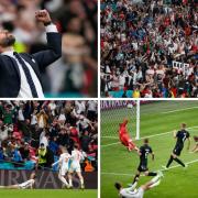 England will be aiming to create more memorable scenes following these at Wembley against Germany. Pictures: Action Images
