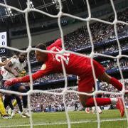Daniel Bachmann is beaten by Heung-Min Son's free kick. Picture: Action Images