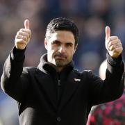 Mikel Arteta will be in charge of Arsenal for the 100th time against Watford on Sunday. Picture: Action Images