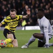 Tom Cleverley was unable to get the better of Edouard Mendy with this second-half opportunity. Picture: Action Images