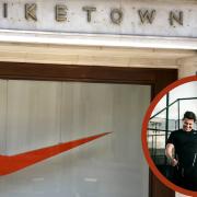 (Background) Nike store and logo. Credit: PA
(Circle) Man in Nike clothing. Credit: Canva