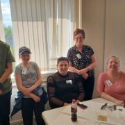 Members of The Watford Deaf Sports and Social Club. Left to Right. Tyler Webster, Claire Draycott, Francessca Failla-Callari, Lauren Mighall and Samantha Voisin. Picture: Kimberley Hackett