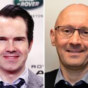 Brett Ellis believes context is important before we condemn comedians like Jimmy Carr for offensive jokes. Photos: PA/Newsquest