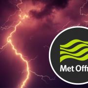 Thunderstorms forecast for Watford as Met Office issues weather warning (Canva/Met Office)