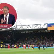 Labour leader Sir Keir Starmer has been found to have breached the MP's Code of Conduct for declaring financial interests late, including four tickets to watch Watford v Arsenal at Vicarage Road in March 2022. Credit: PA