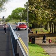 CGI of the proposed scheme for Wiggenhall Road, Cycling in Cassiobury Park. Picture: Hertfordshire County Council, Watford Borough Council