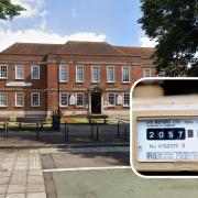 Watford Central Library/ energy meter. Pictures: Google Maps/PA